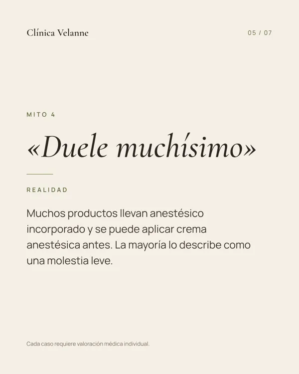 Mito 4: duele muchísimo