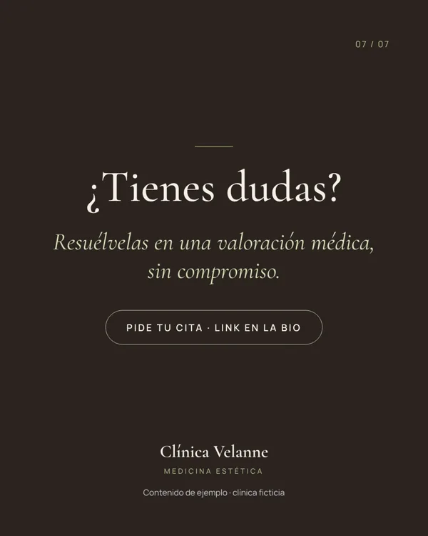 ¿Tienes dudas? Pide tu valoración médica