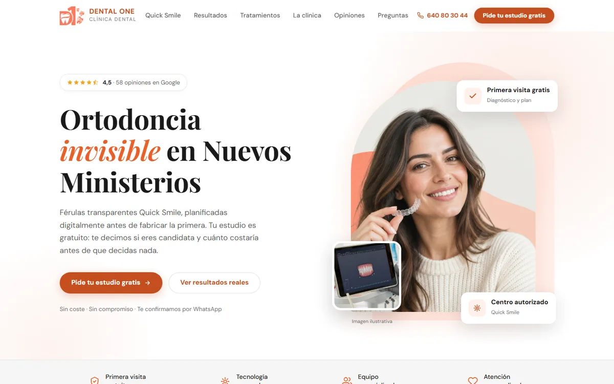 Ejemplo de landing de campaña